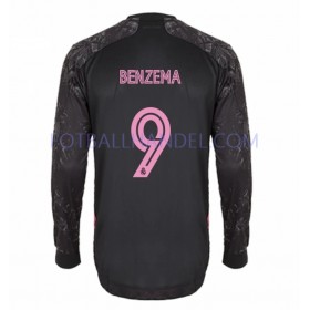 Herre Fotballdrakter Real Madrid Karim Benzema 9 Tredje 2020-21 Langermet